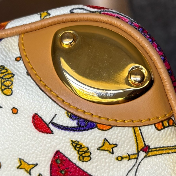 Piero Guidi Magic Circus White Crossbody Bag - Picture 6 of 12